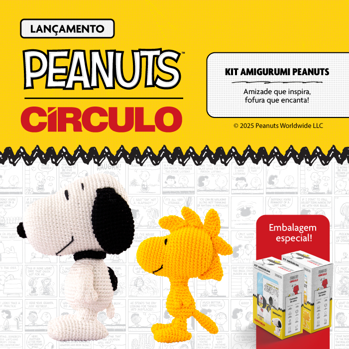 Lançamento Círculo: Coleção Kit Amigurumi Peanuts